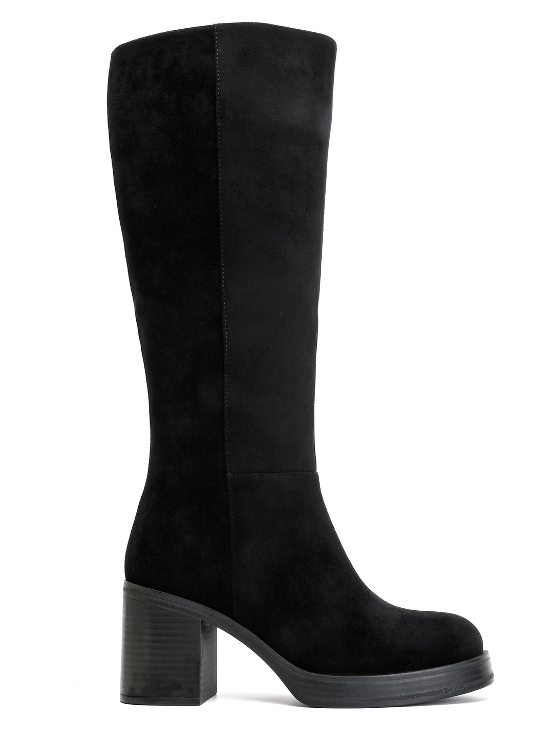Bottes daim talon 1615-1 Noir