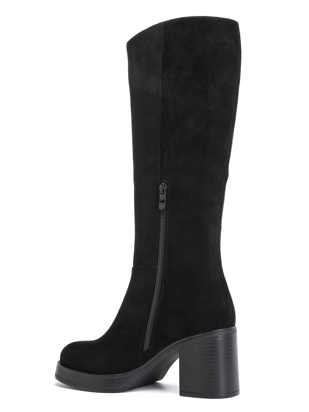 Bottes daim talon 1615-1 Noir