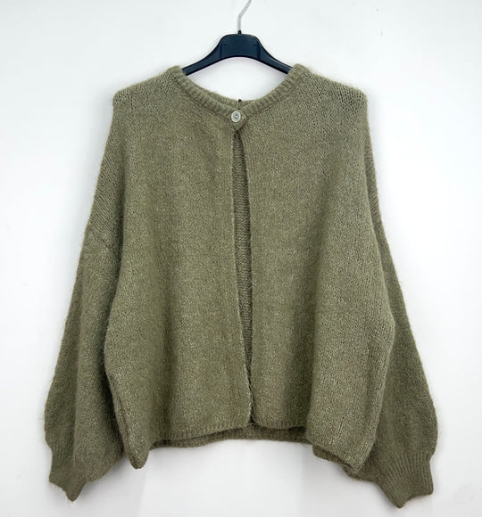 Pull gilet bouton 11906