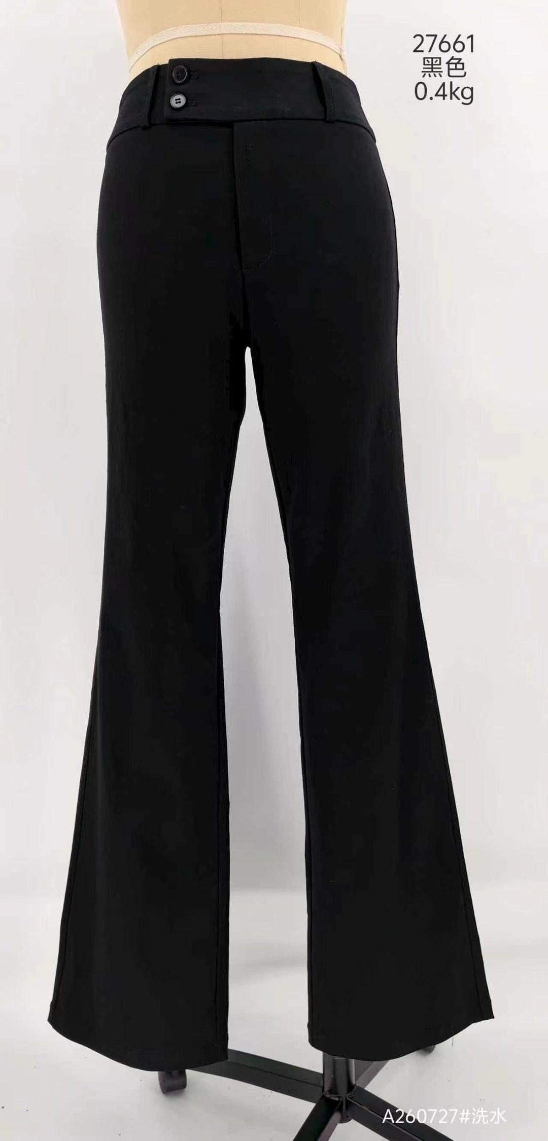 Pantalon flare strech 27661 Noir
