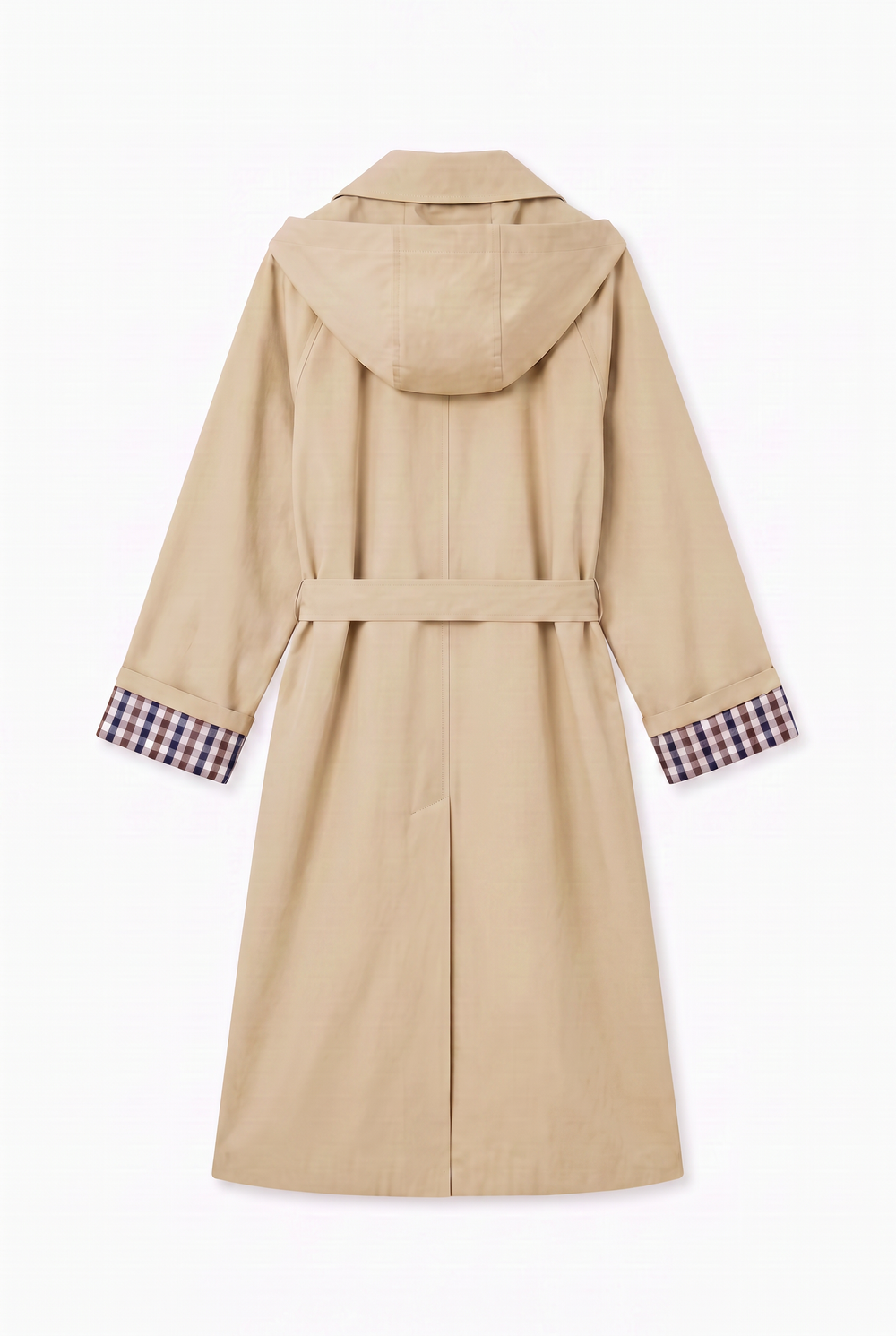 Trench long Beige col attaches  2026