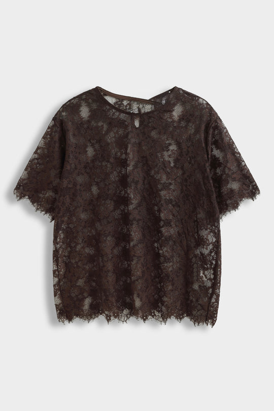 Top dentelle transparente Choco PP1027