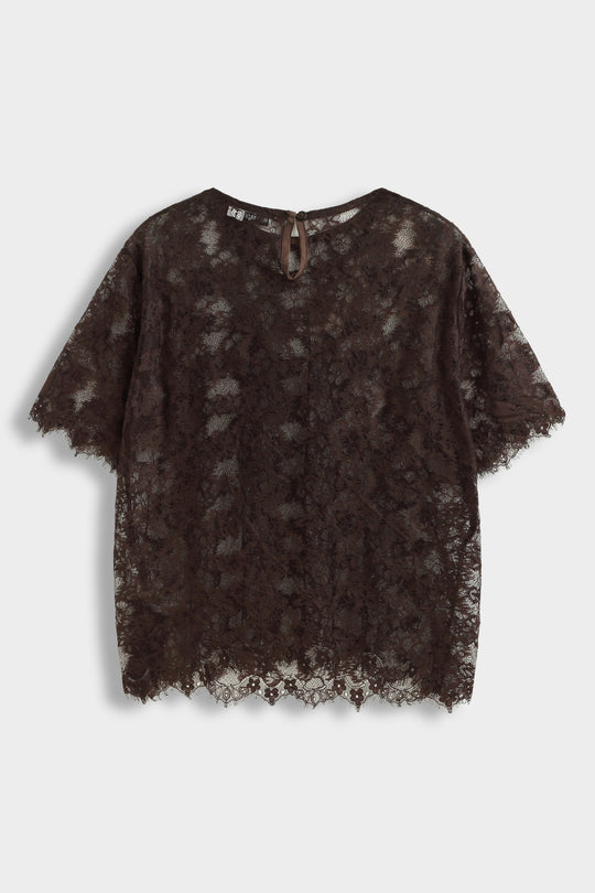 Top dentelle transparente Choco PP1027