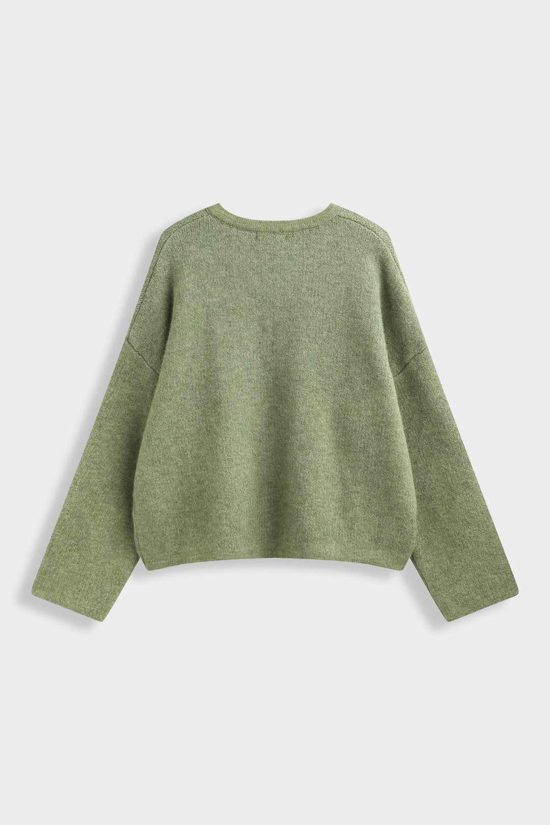 Pull gilet boutons asiatique En Vert 91070