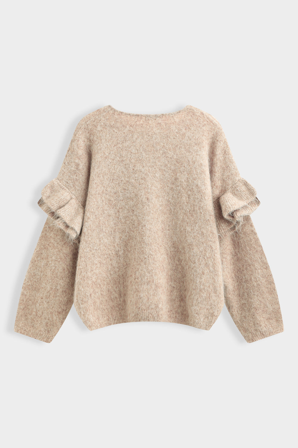 PULL manches volants 7115 Taupe