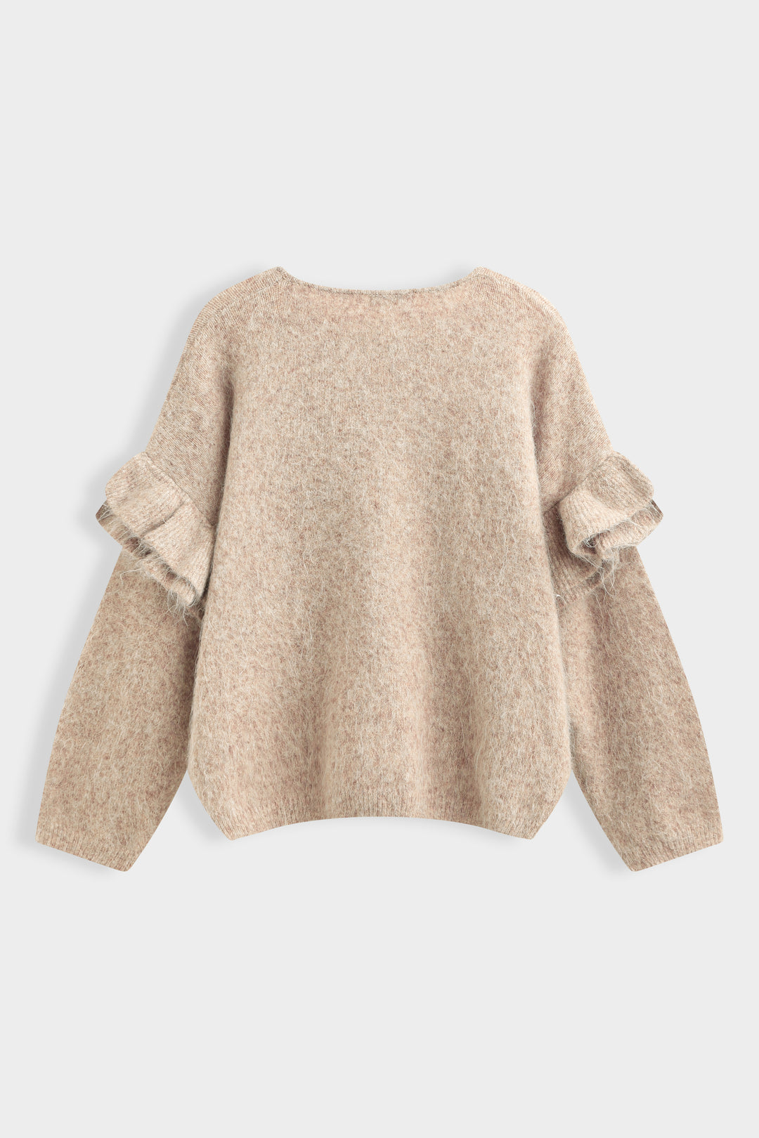 PULL manches volants 7115 Taupe