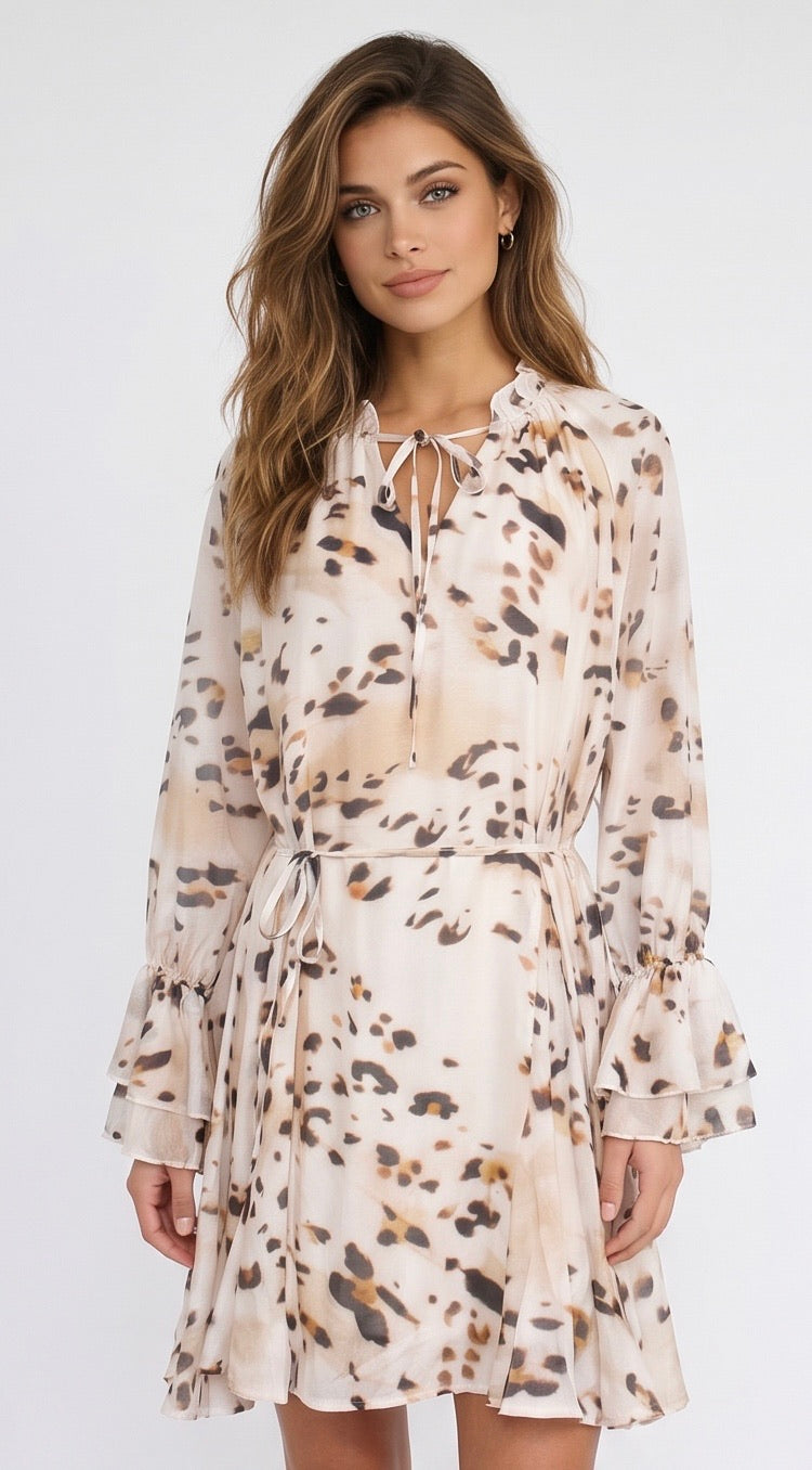 Robe volant imprimée 6280