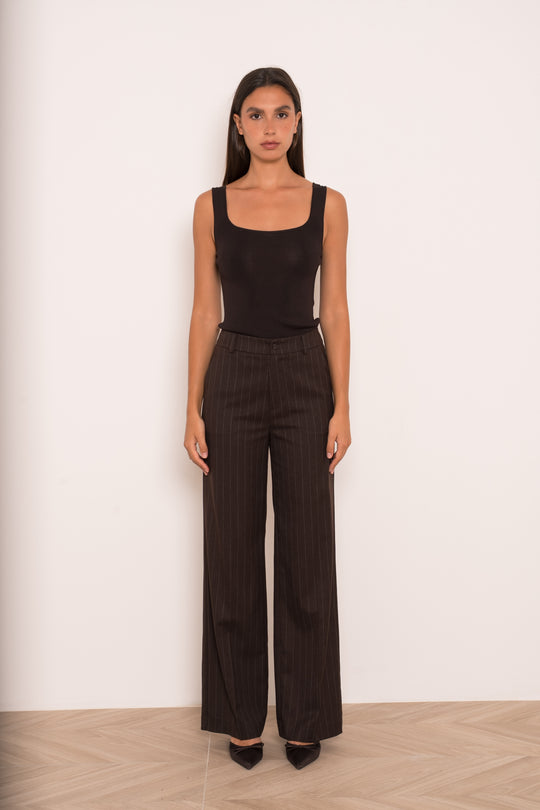 Pantalon rayure Choco P26173