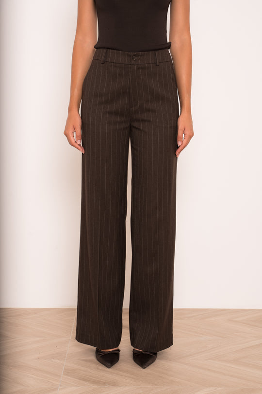 Pantalon rayure Choco P26173