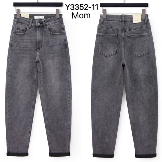Jean mom gris Y3352-11