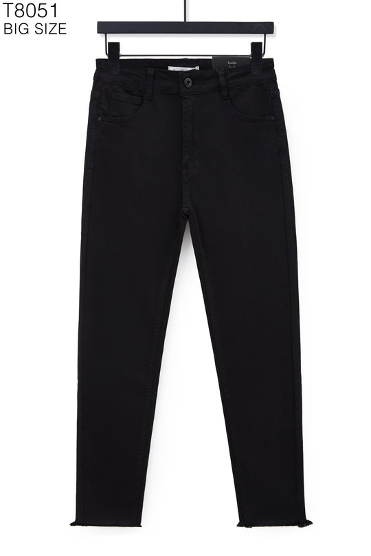 Jean slim noir grand taille T8051-70