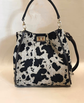 Sac tweed vache