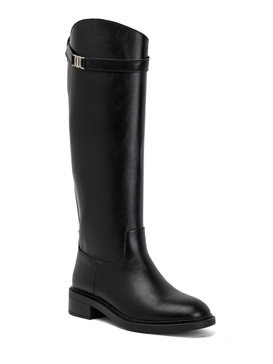 Bottes similicuir ceinture Noir 5301