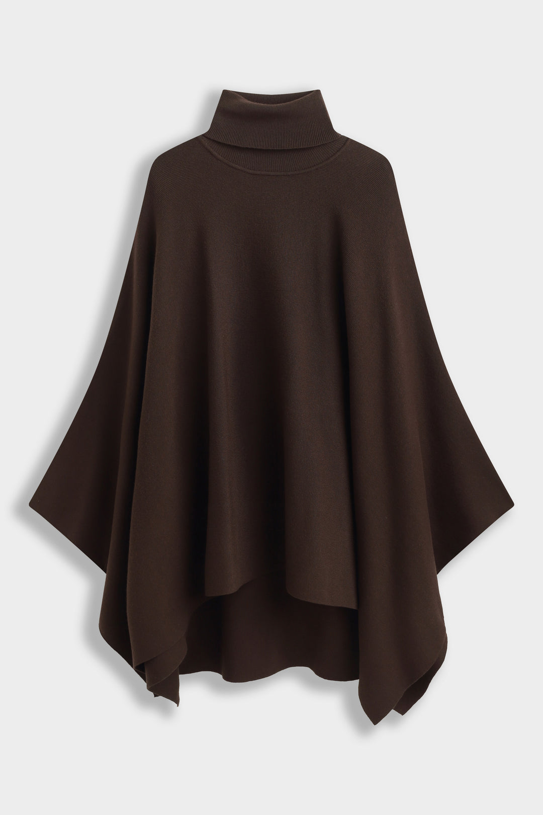 Pull poncho col roulé 91060 Choco