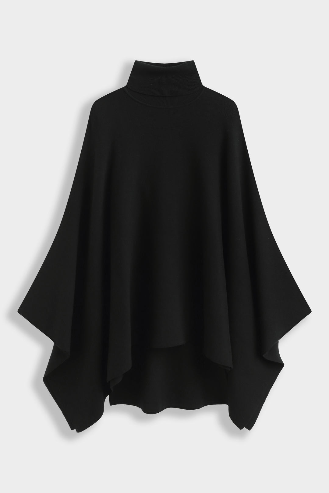 Pull poncho col roulé 91060 Noir
