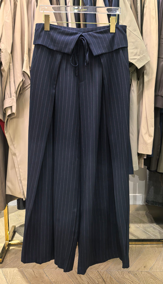 Pantalon rayure bleu marine IVAN