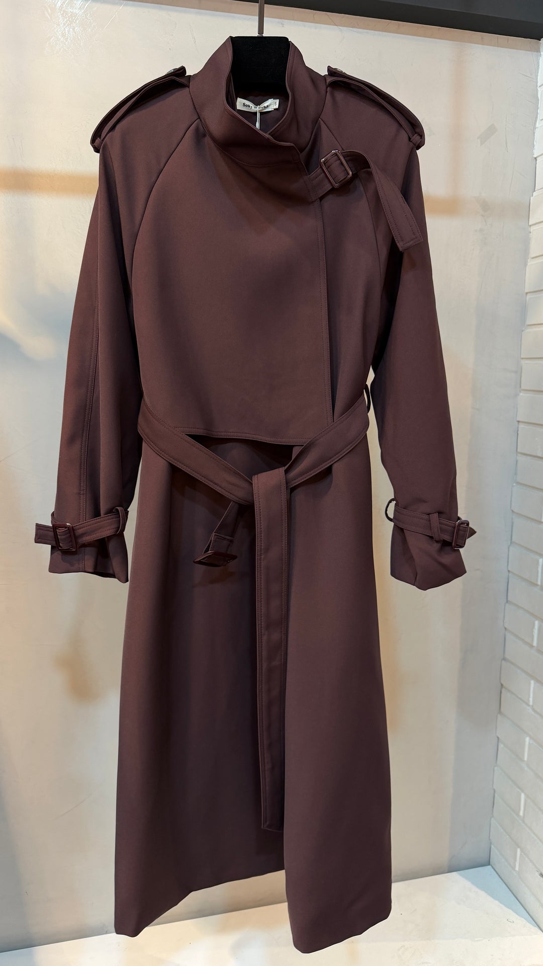 Trench long Prune 9903