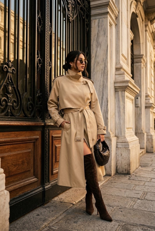 Trench long Beige 9903