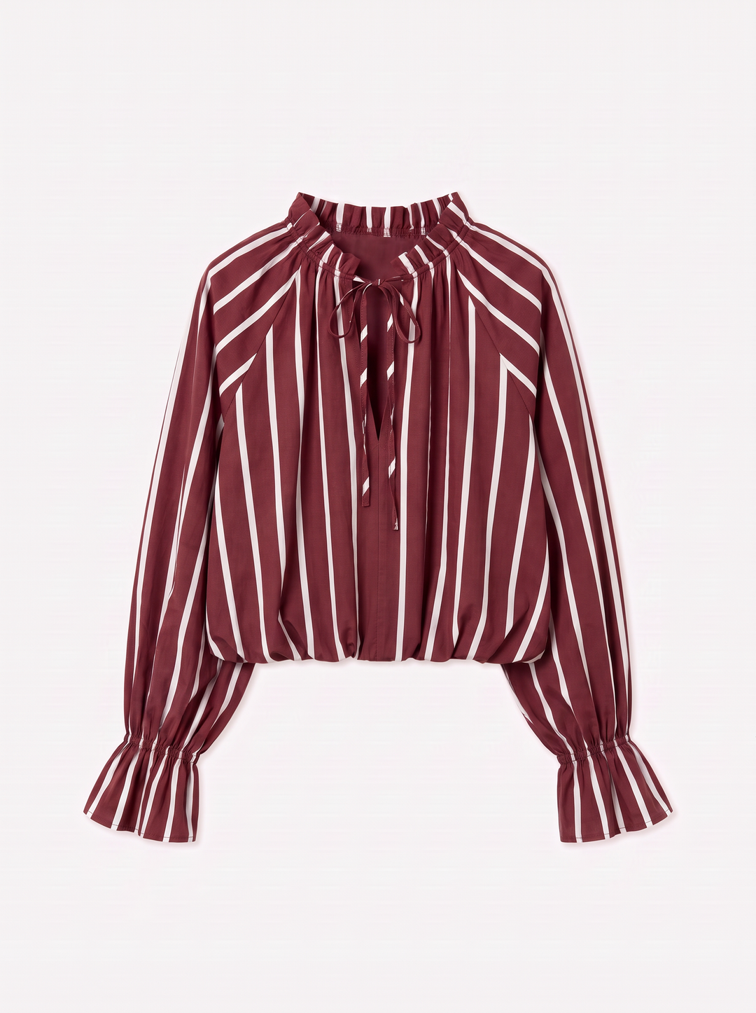 Blouse rayure Bordeaux H3072