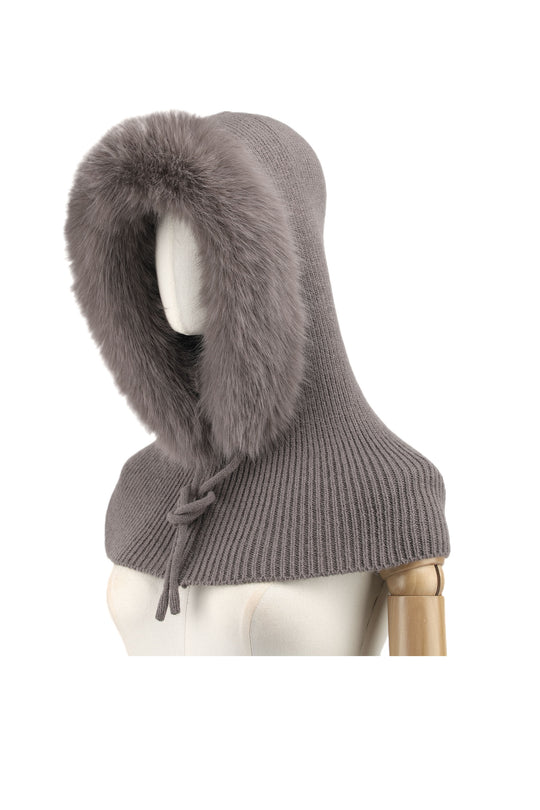 Echarpe cagoule fourrure 56011
