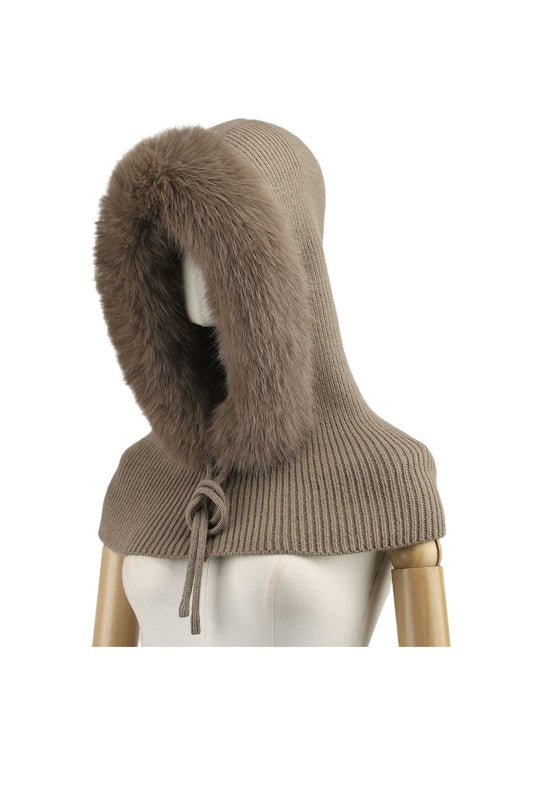 Echarpe cagoule fourrure 56011