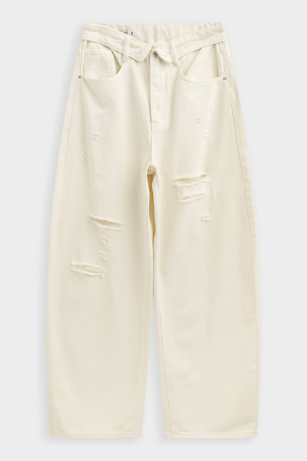 Jean déchiré 9075 Ecru