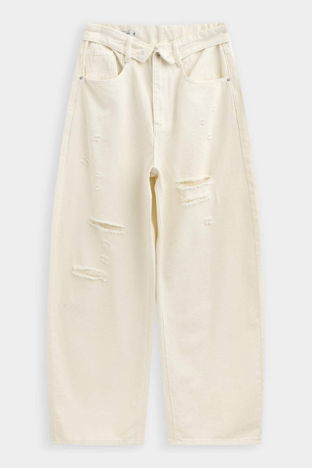 Jean déchiré 9075 Ecru