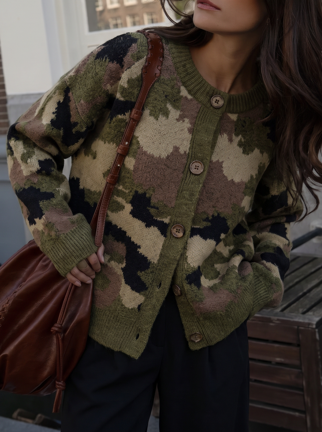 Gilet camouflage boutonné 2807