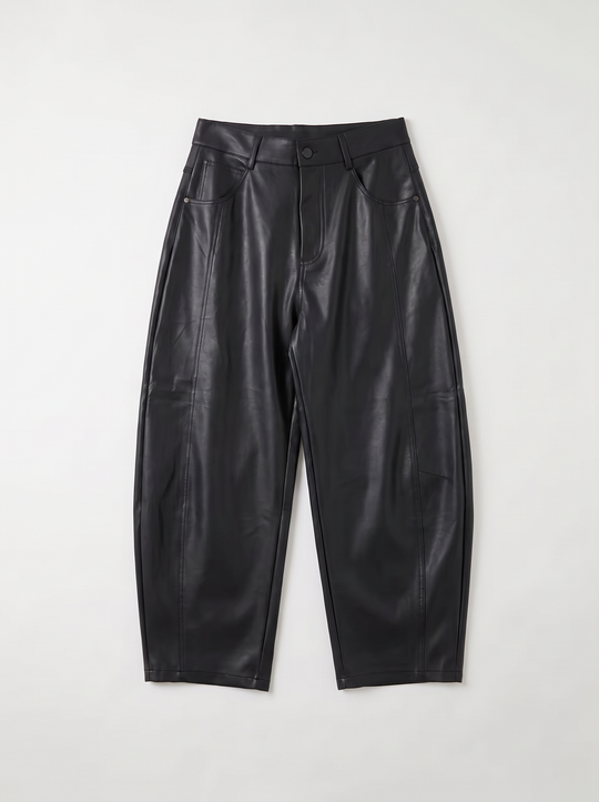 Pantalon Ballon similicuir NERO