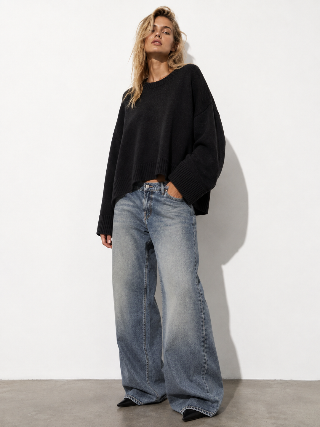 Pull simple loose PL4950 Noir