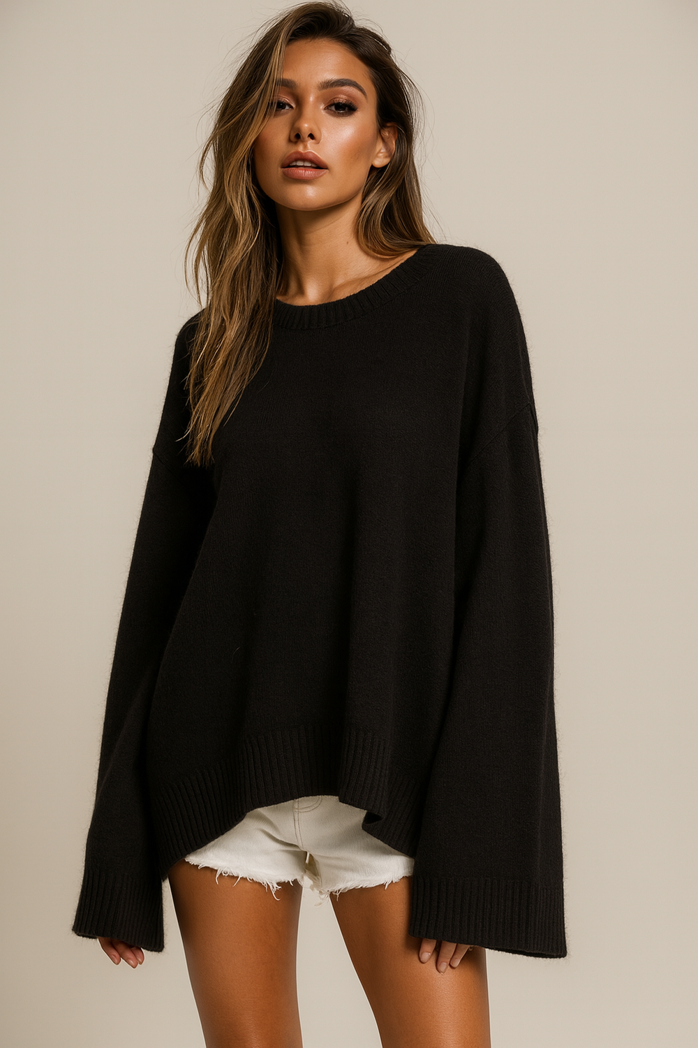 Pull simple loose PL4950 Noir