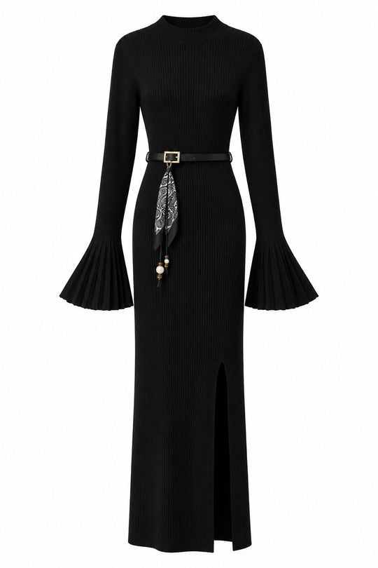 Robe Pull ceinturer 5424 Noir