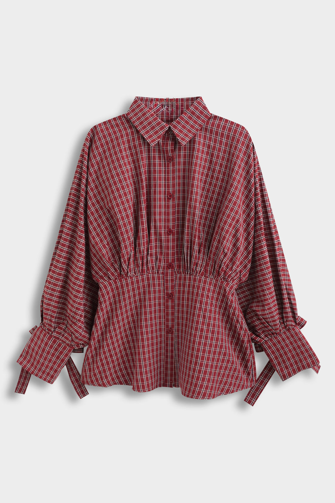 Blouse carreaux Bordeaux 9773
