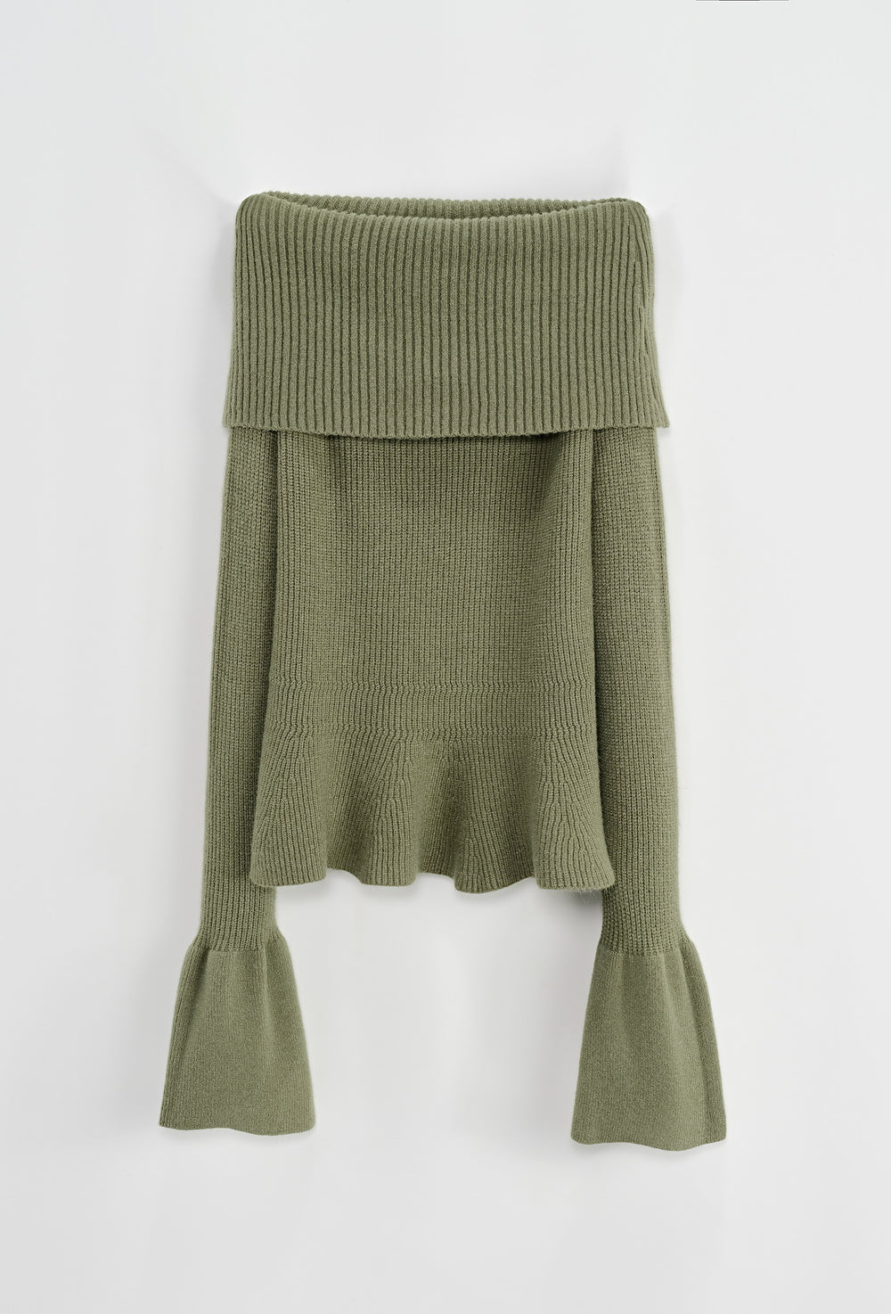 Pull col bateau Vert kaki TL196