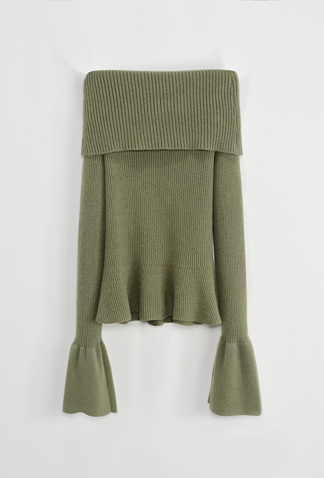 Pull col bateau Vert kaki TL196