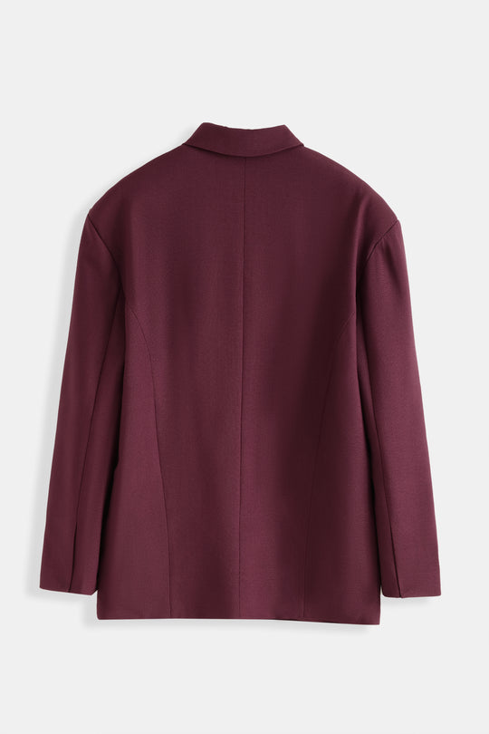 Blazer Droite Bordeaux 9675