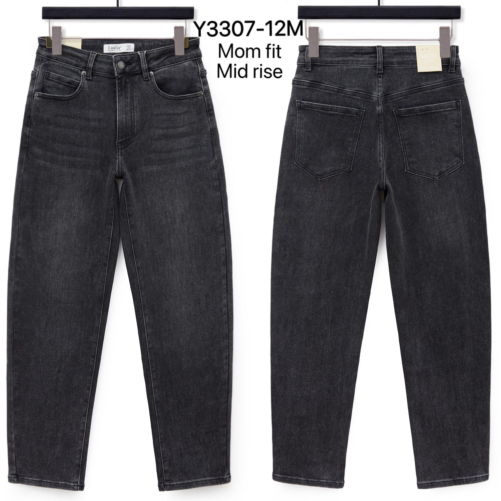 Jean mom Gris Y3307