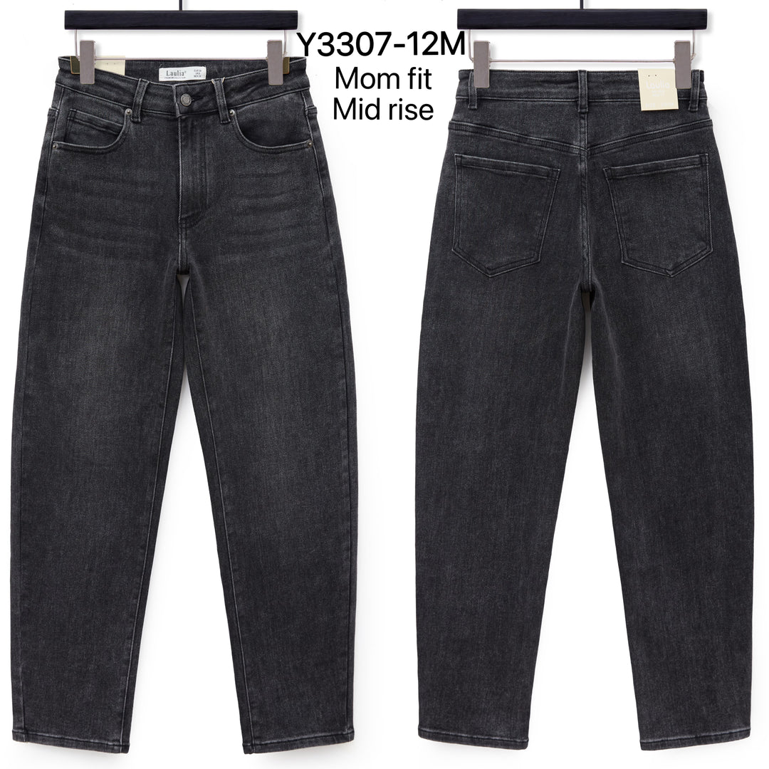 Jean mom Gris Y3307