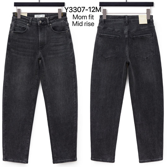 Jean mom Gris Y3307