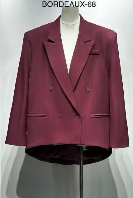 Blazer droite Bordeaux V16002