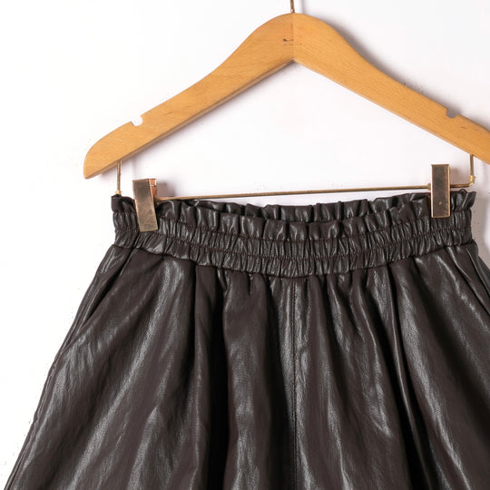 Short similicuir évasé Choco ZP1141