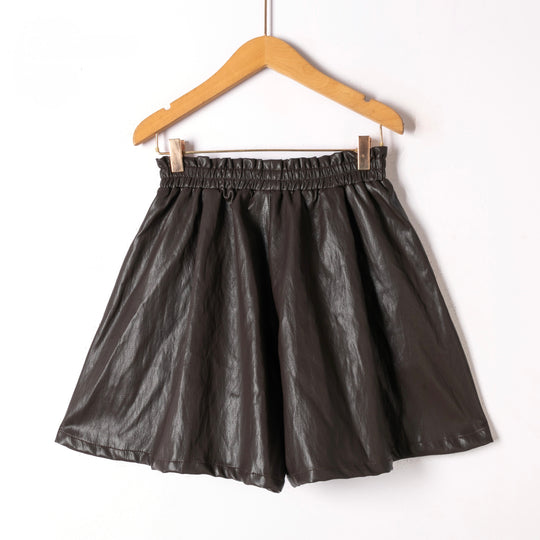 Short similicuir évasé Choco ZP1141