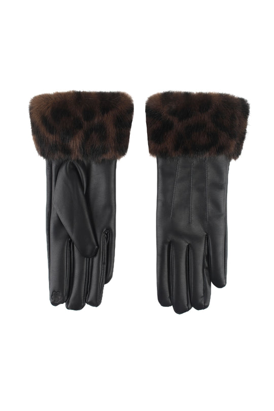 Gant similicuir fourré 92031