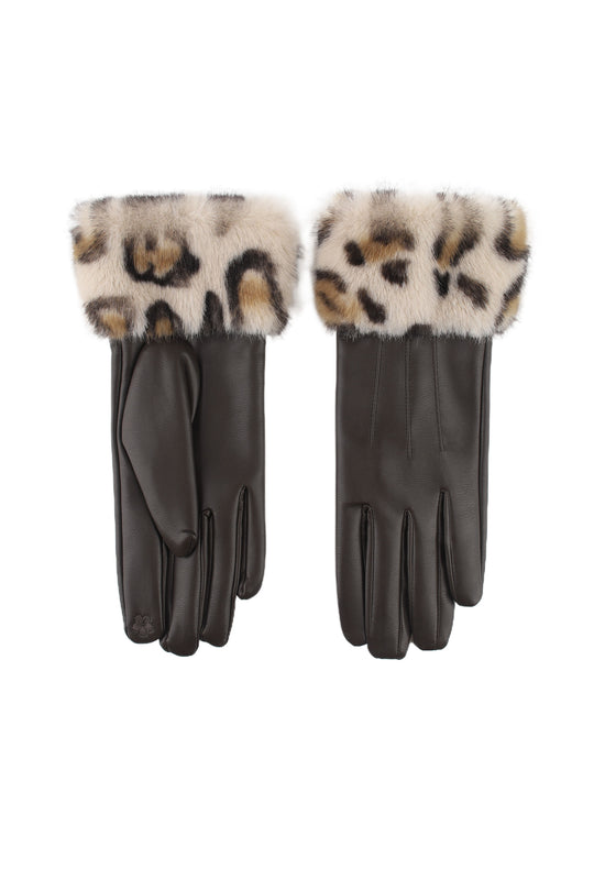 Gant similicuir fourré 92031
