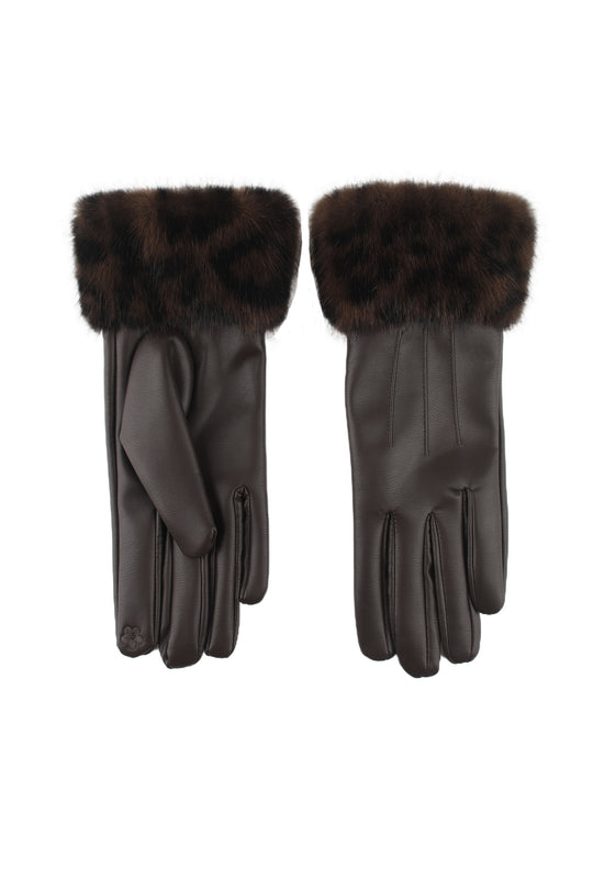 Gant similicuir fourré 92031