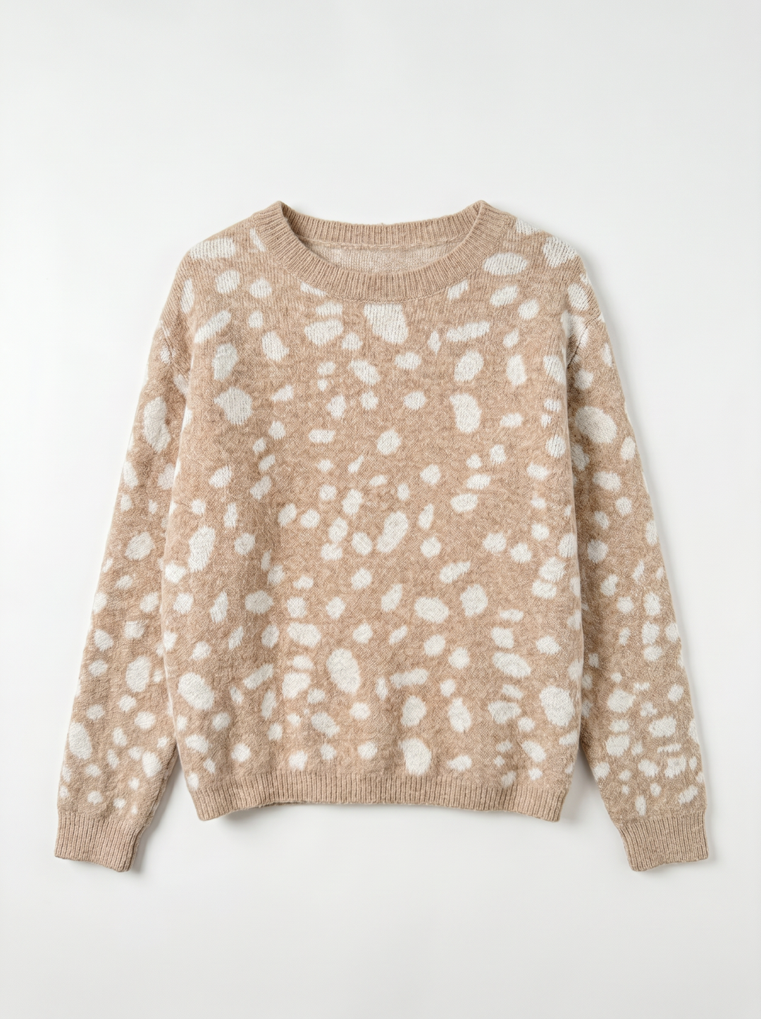 Pull Bambi dos boutons 2766 beige