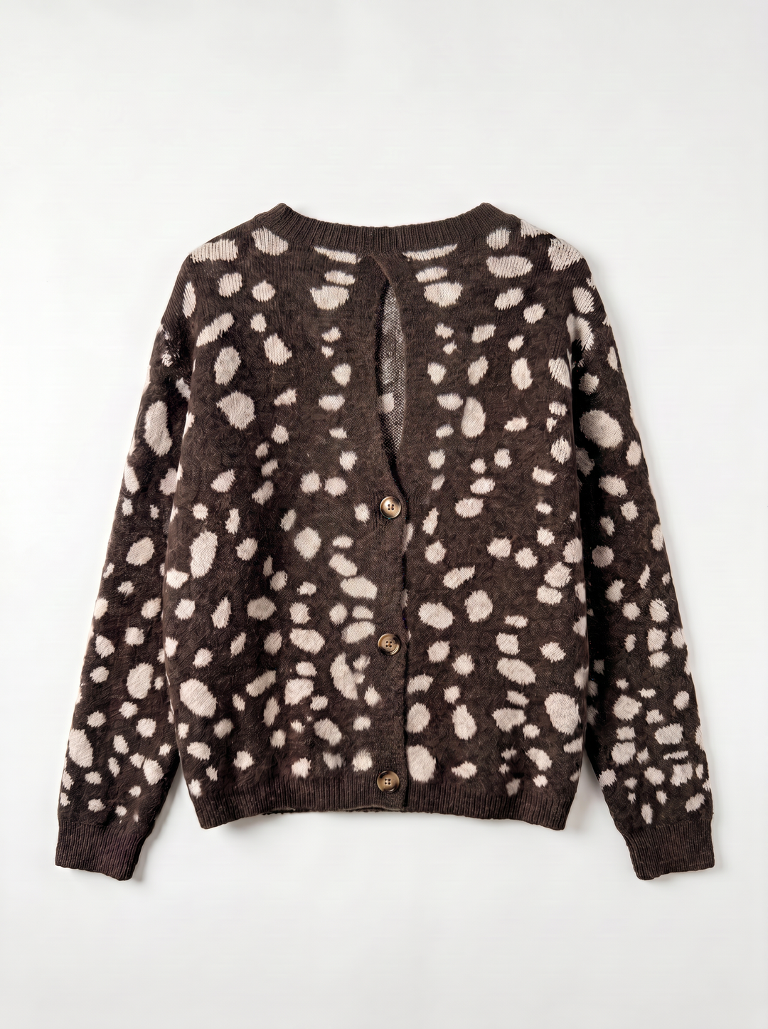 Pull Bambi dos boutons 2766 Choco
