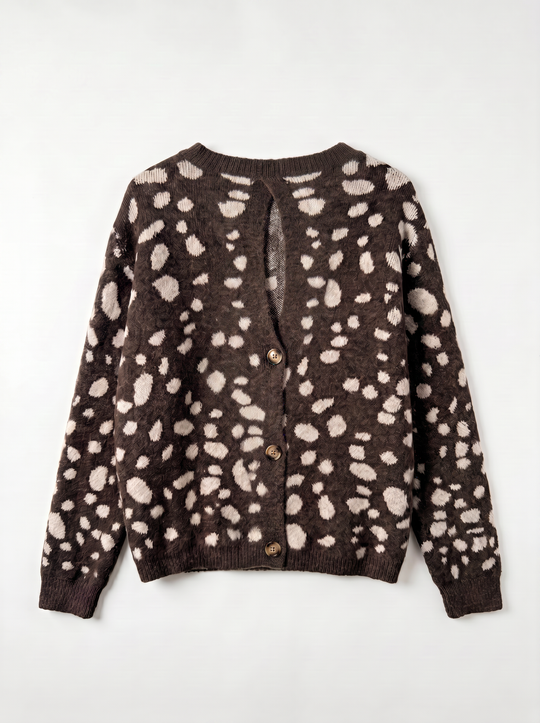 Pull Bambi dos boutons 2766 Choco