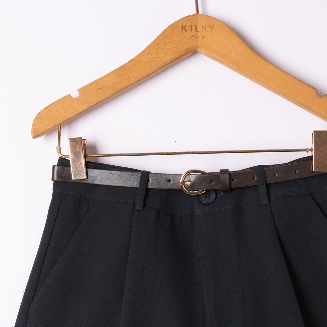 Short revert ceinture Bleu marine Zp1449
