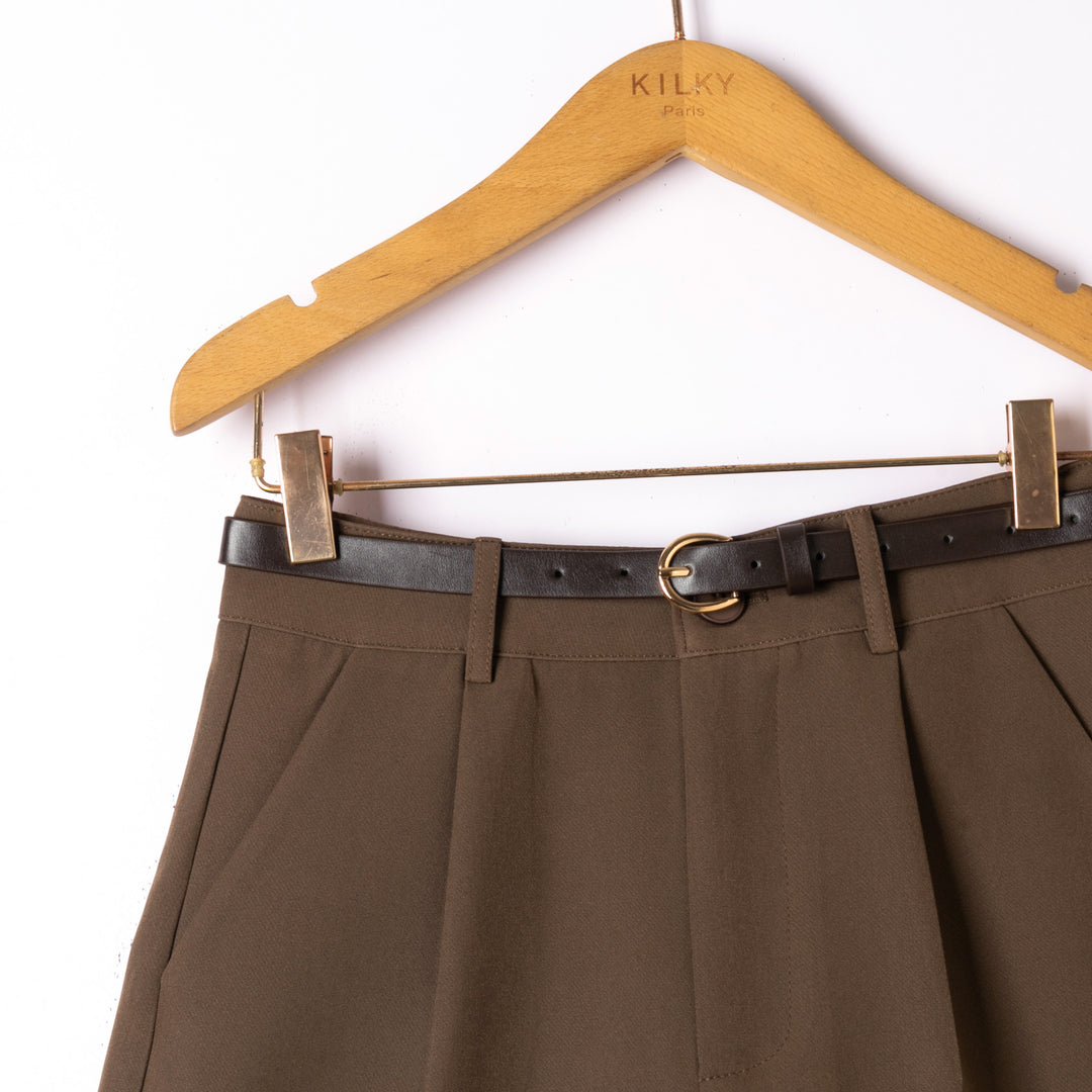 Short revert ceinture Cafe Zp1449